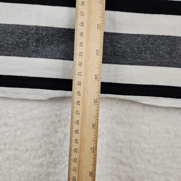 VTG SOUTHPOLE Mens White/Grey/Red Striped Shirt S/S Sz 2XL *Fits L*‎ V Neck - Picture 5 of 9